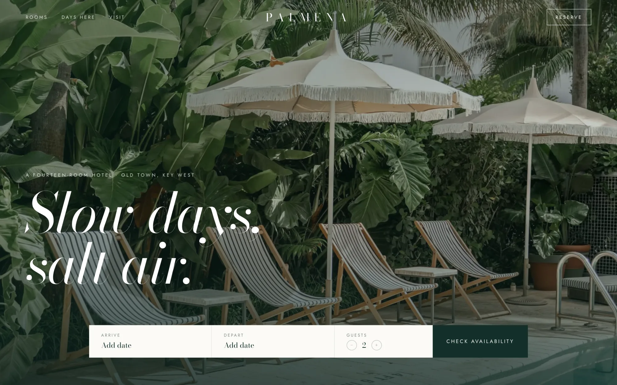 Hotel Palmena website